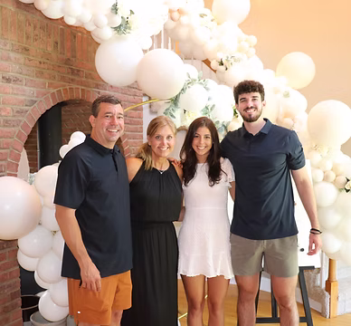 amy balloons wedding client